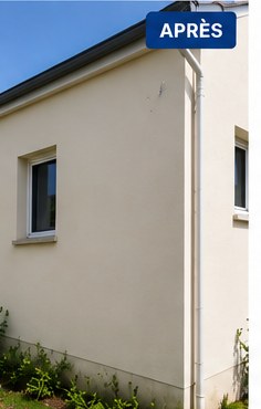 Façade après nettoyage