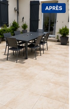 Terrasse après nettoyage