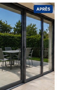 Vitres après nettoyage