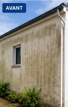 Façade avant nettoyage