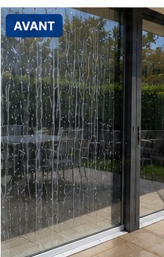 Vitres avant nettoyage